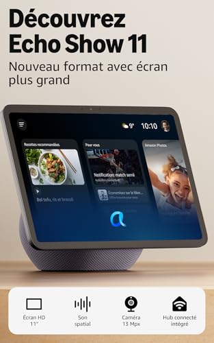 Thumbnail 6 de Amazon Echo Show 11 (nouvelle génération) — Écran Full HD 11" avec hub intégré et son spatial