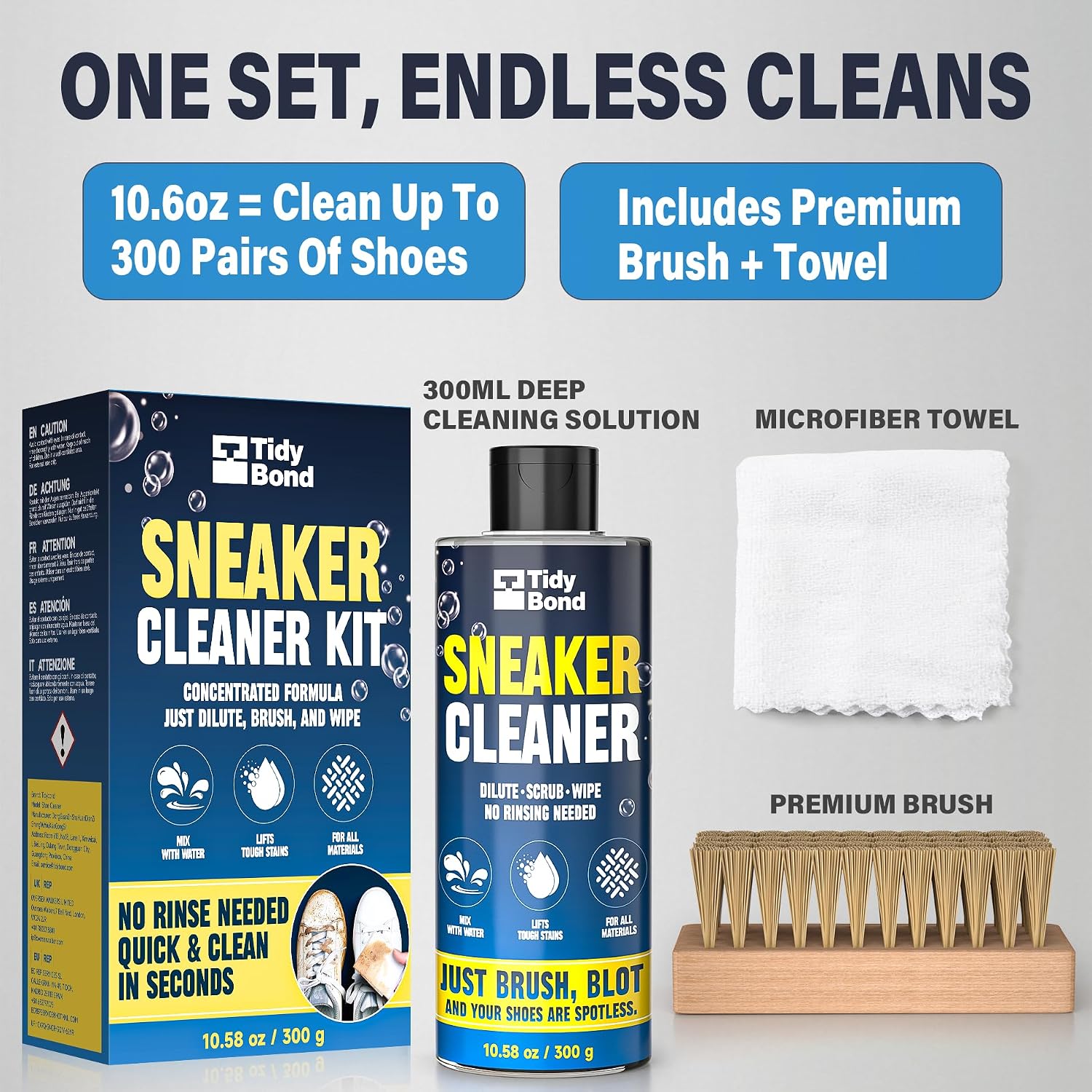 Thumbnail 5 de Tidybond Trainer Cleaning Kit 300ml
