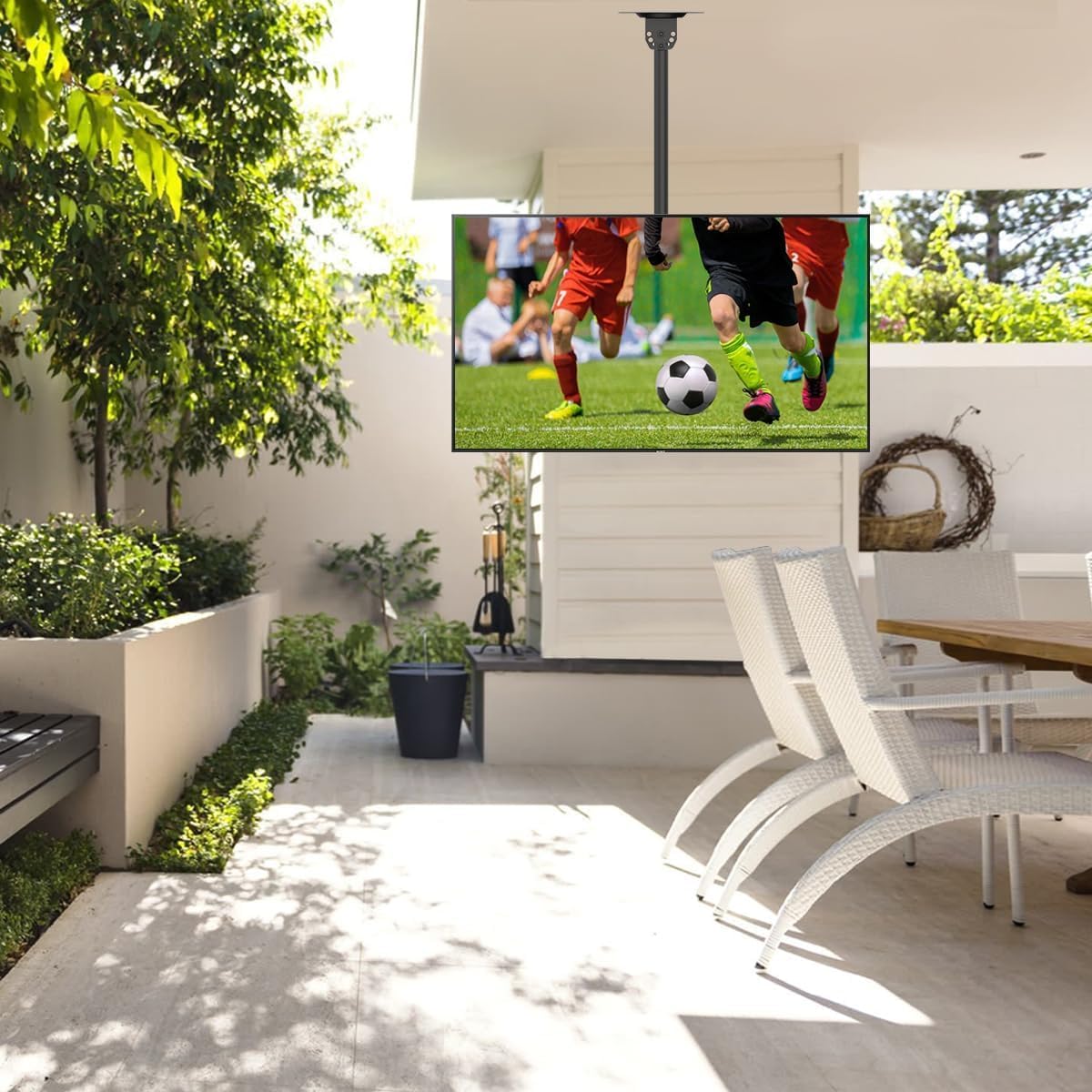 Thumbnail 2 de Suptek MC4602 : support TV plafond pour écrans LCD/LED plats ou incurvés de 26 à 65 pouces (VESA jusqu’à 400×400 mm)