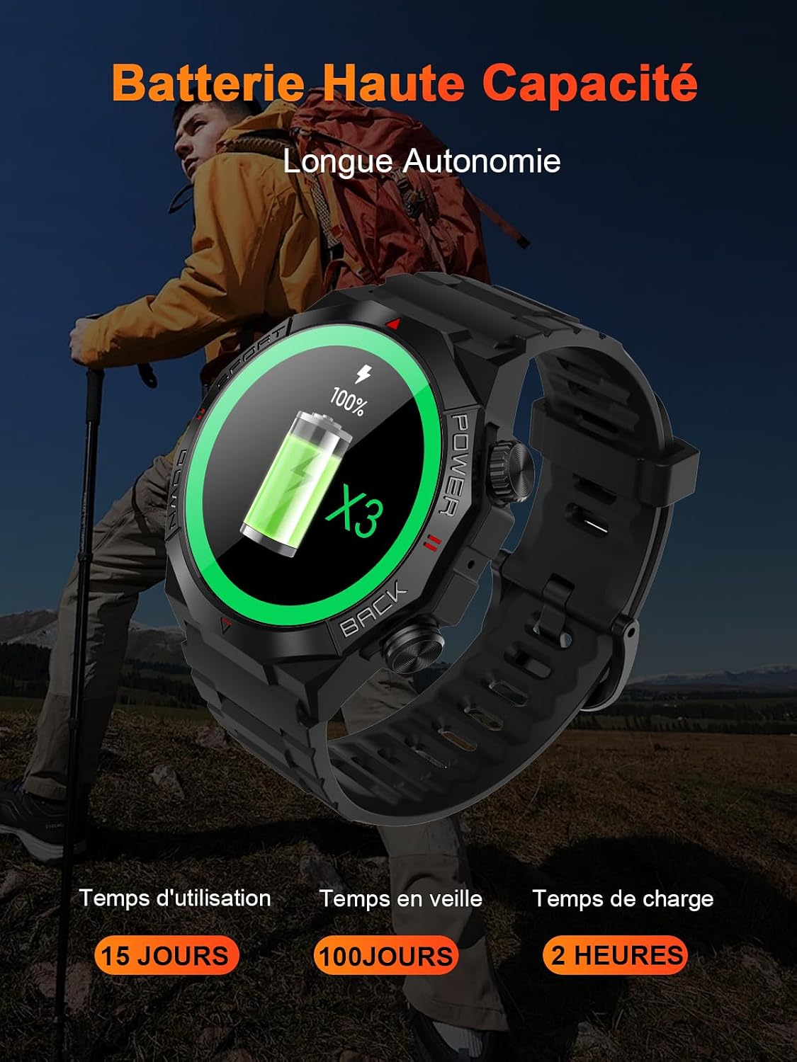 Detalle 2 de invens Montre Connectée 1,39" HD