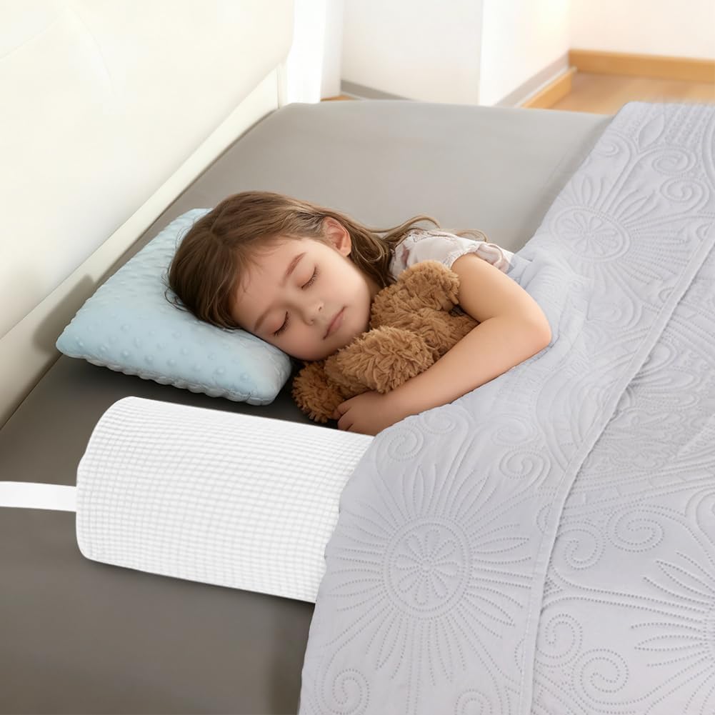 Detalle 2 de DUJUIKE Toddler Bed Guard (Memory Foam Bed Bumper) – 105cm white, 1-pack