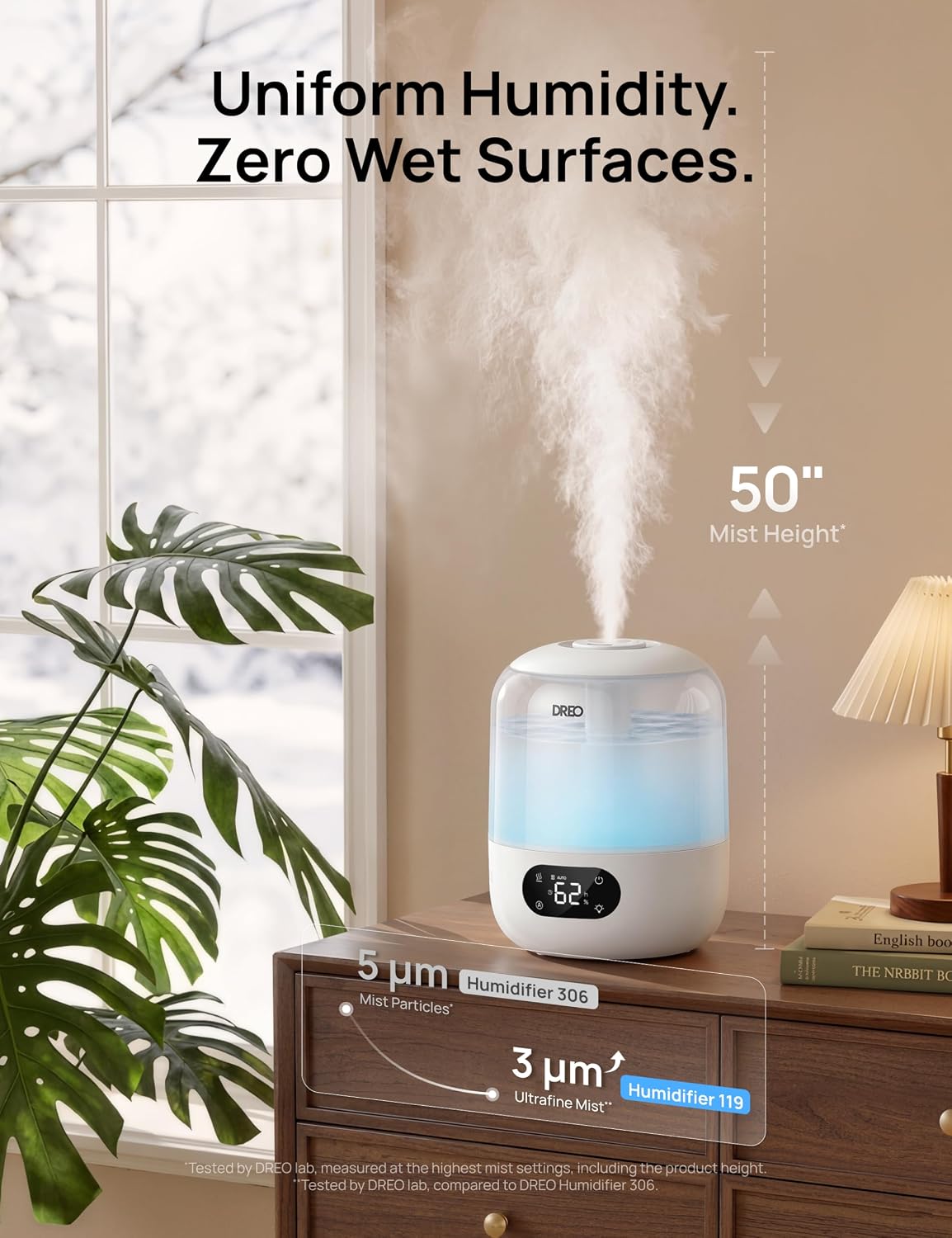 Thumbnail 2 de DREO Humidifier for Bedroom 3L Top Fill