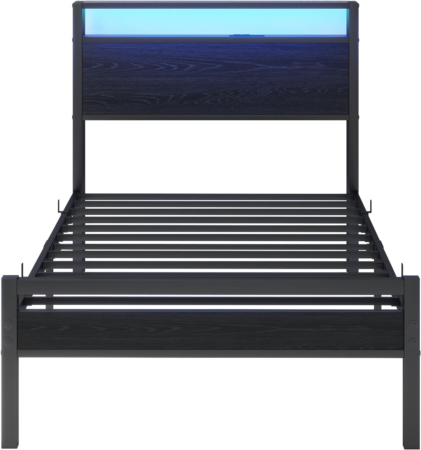 Thumbnail 6 de HOJINLINERO Single Bed Frame 3ft with LED
