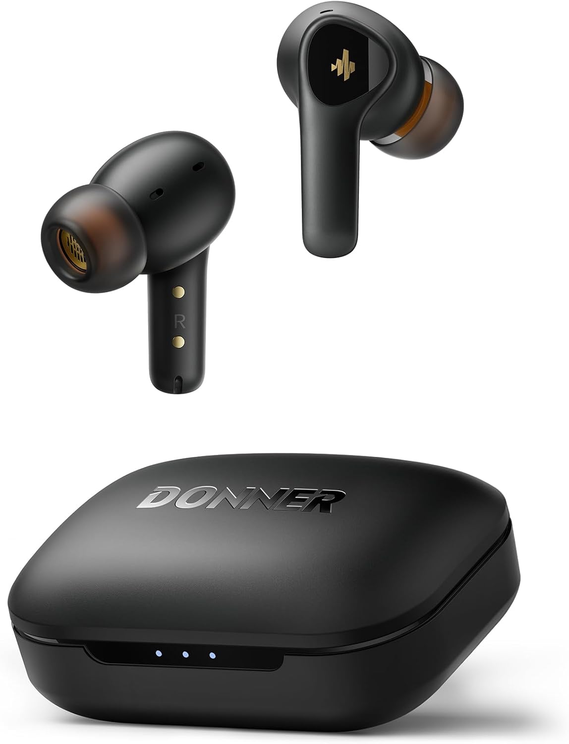 Detalle de Donner Bluetooth Kopfhörer mit Geräuschunterdrückung – In-Ear, 12 mm Treiber, 32 Stunden Akku