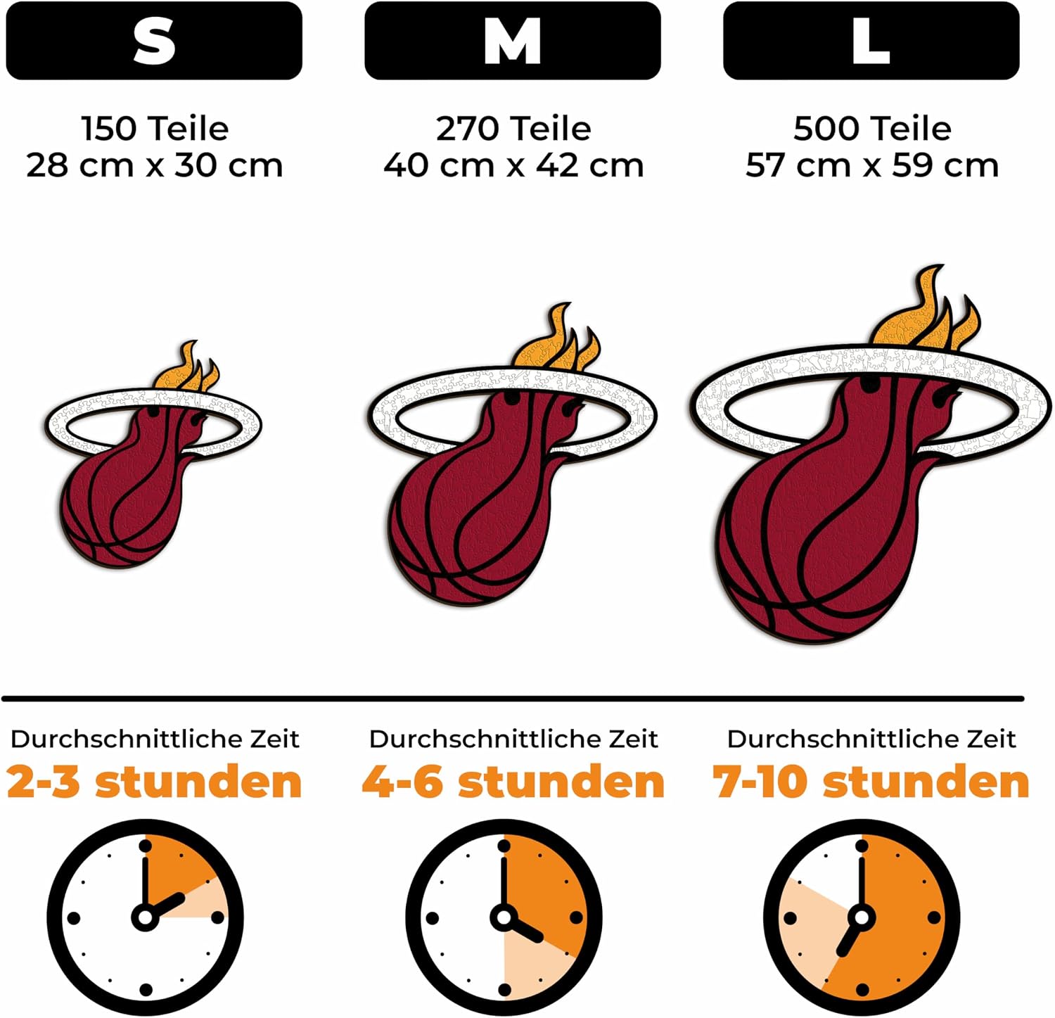 Detalle 2 de Iconic Puzzles Miami Heat Holzpuzzle 500 Teile