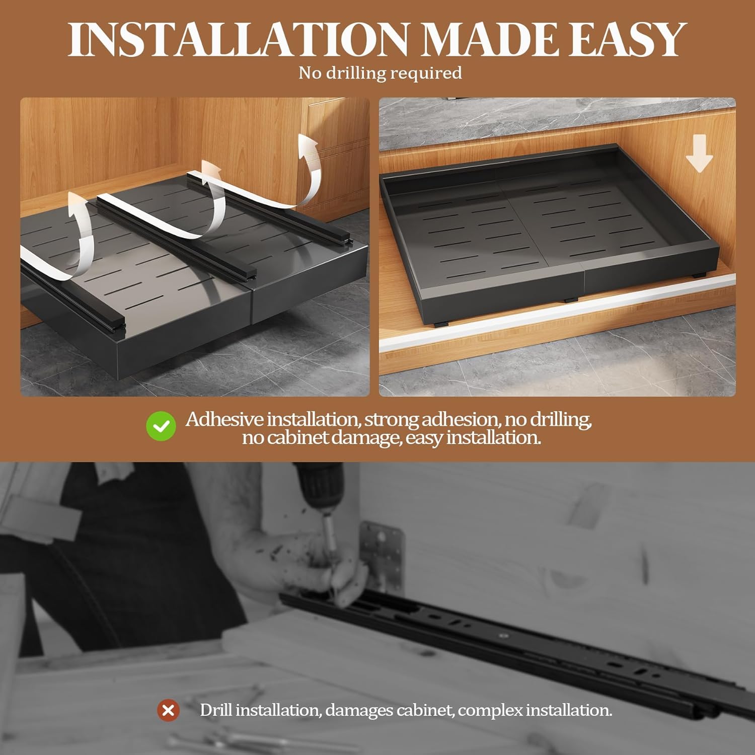 Thumbnail 5 de Seinloes 4-Pack Expandable Pull Out Organizer