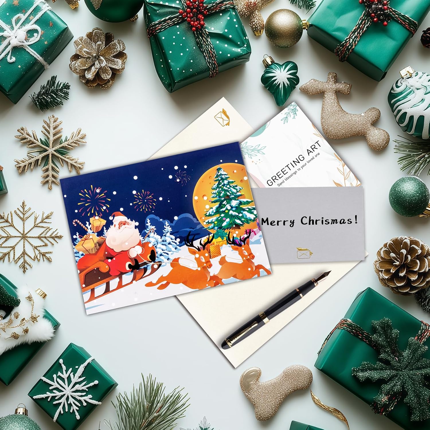 Detalle de GREETING ART Musical Christmas Card