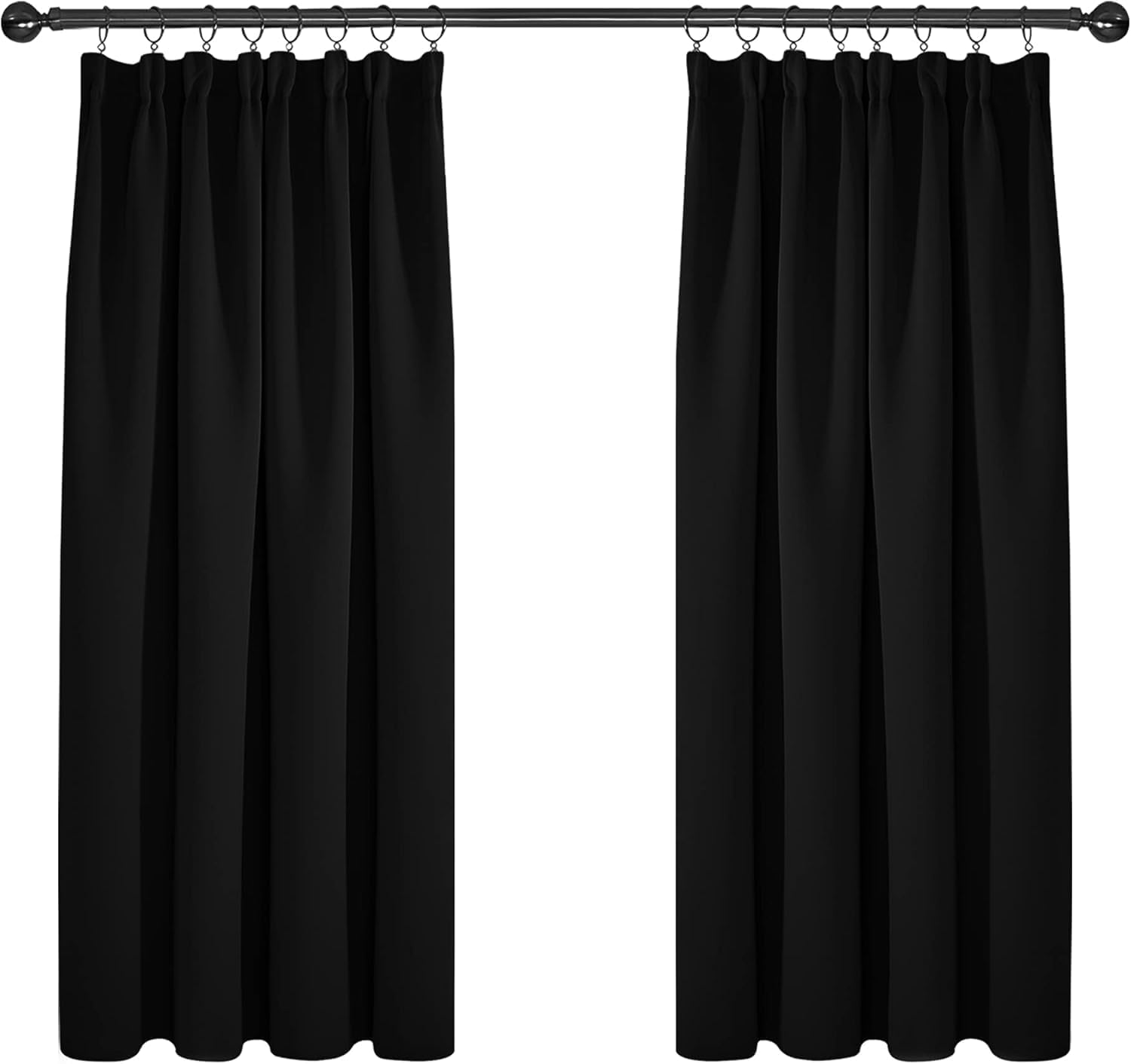 Detalle de Deconovo blackout curtains 46 x 54 black