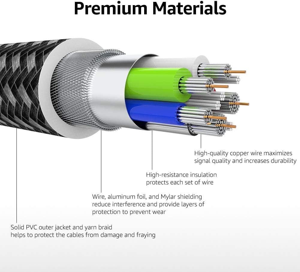 Thumbnail 5 de Amazon Basics Fast Charging USB-C to Lightning iPhone Charger Cable (MFi certified, nylon braided, 6 ft)
