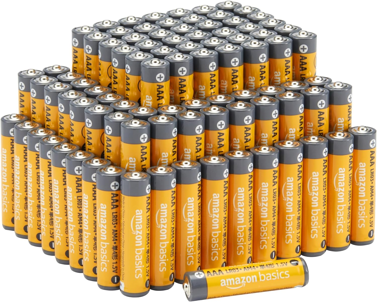 Detalle de Amazon Basics AAA Alkaline-Batterien 100er-Pack