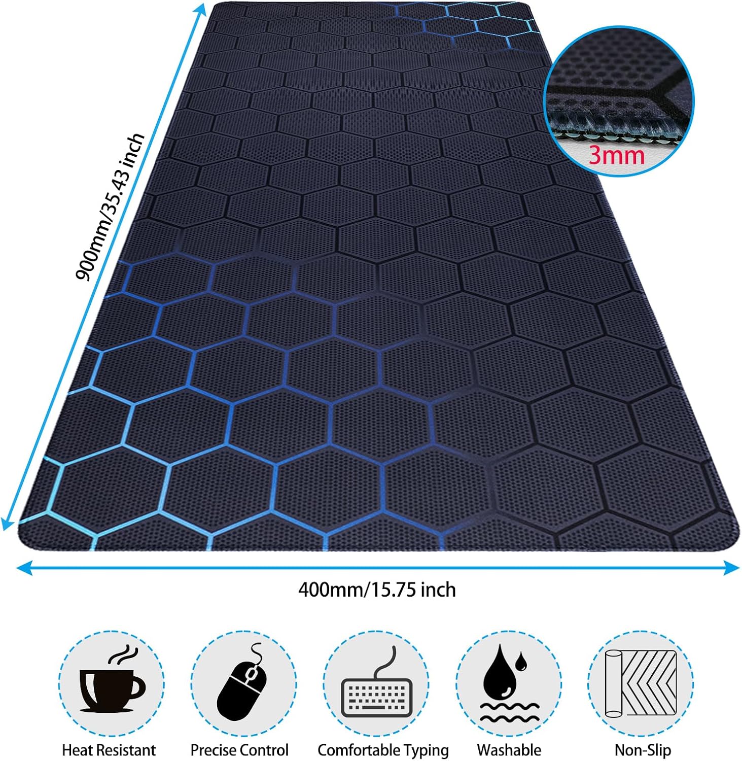 Detalle de Niviy Gaming mousepad 900x400mm Mauspad