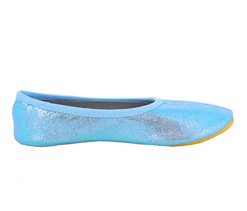 Thumbnail 5 de Beck Mädchen Basic Glitzer Gymnastikschuhe Blau – Größe 30 EU
