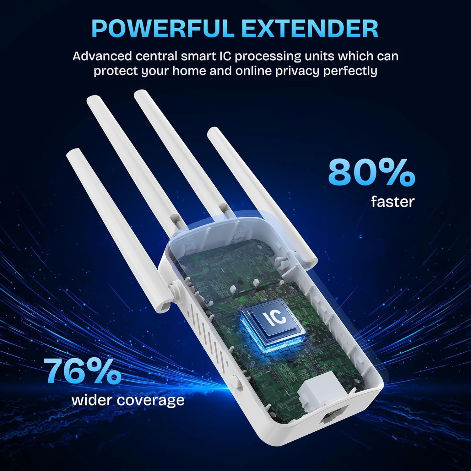 Thumbnail 4 de 2026 WiFi Extender Signal Booster (2.4GHz, 300Mbps) with Ethernet Port & Access Point