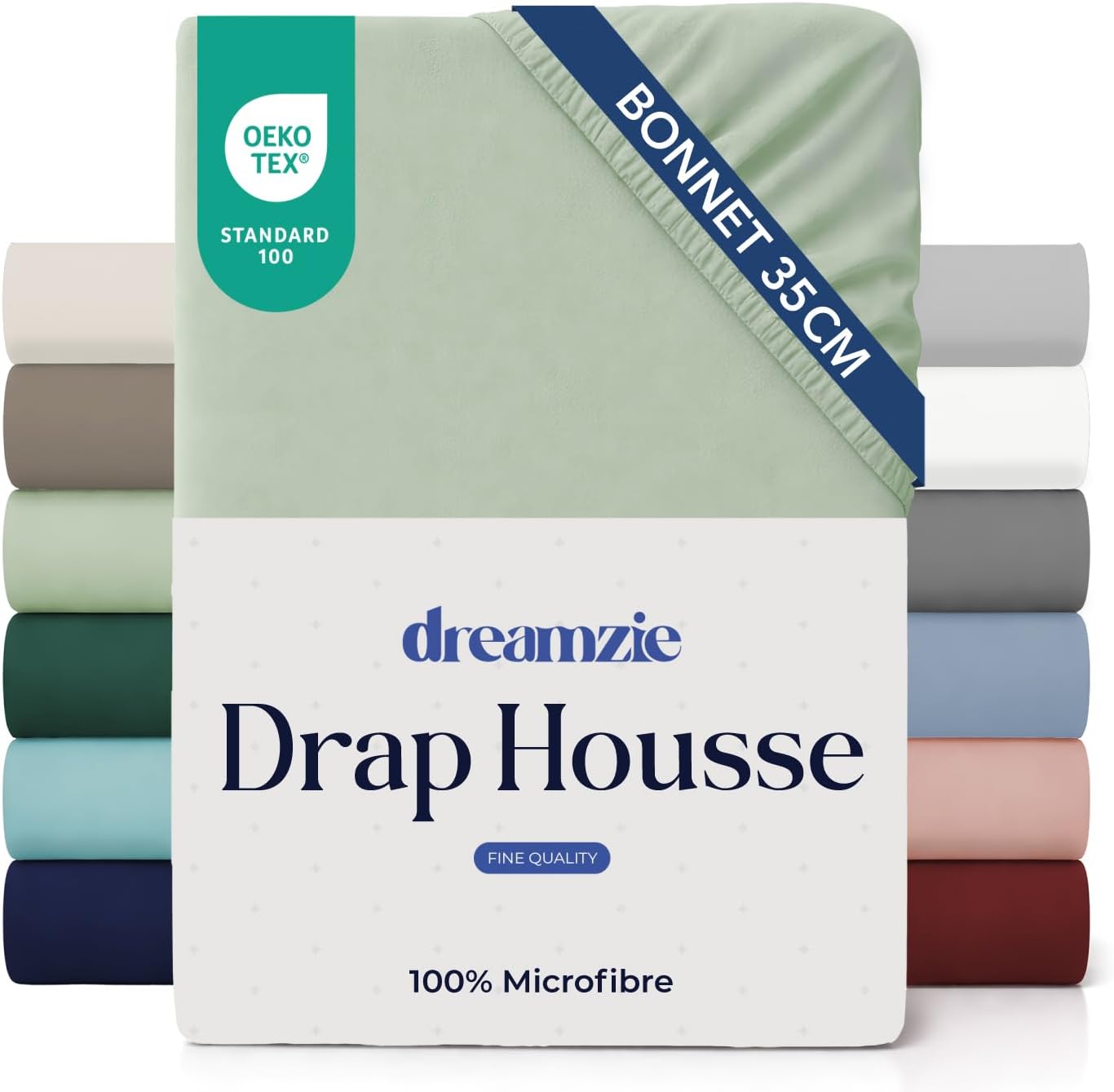 Thumbnail 6 de Dreamzie Drap Housse 160 x 200 35 cm Beige