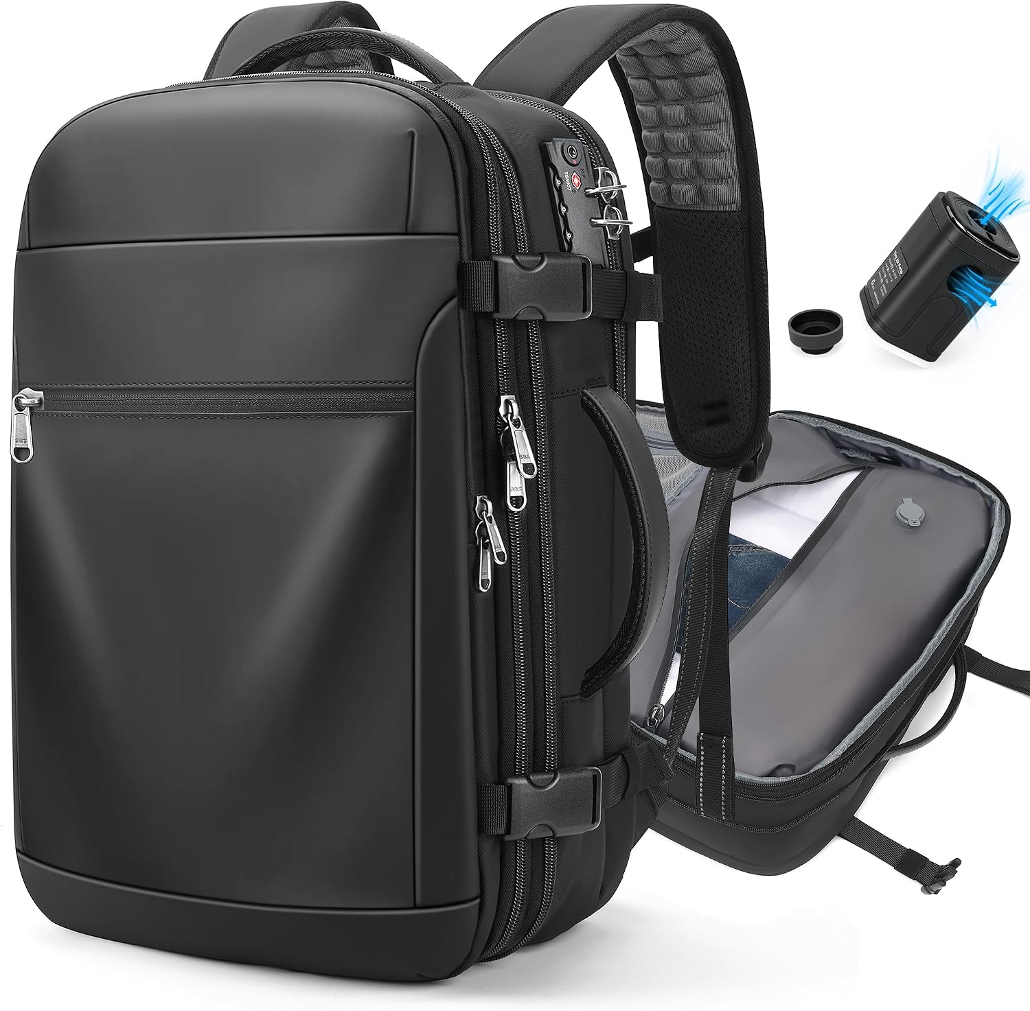 Detalle de Vacuum Backpack Travel Expandable Carry-On Backpack