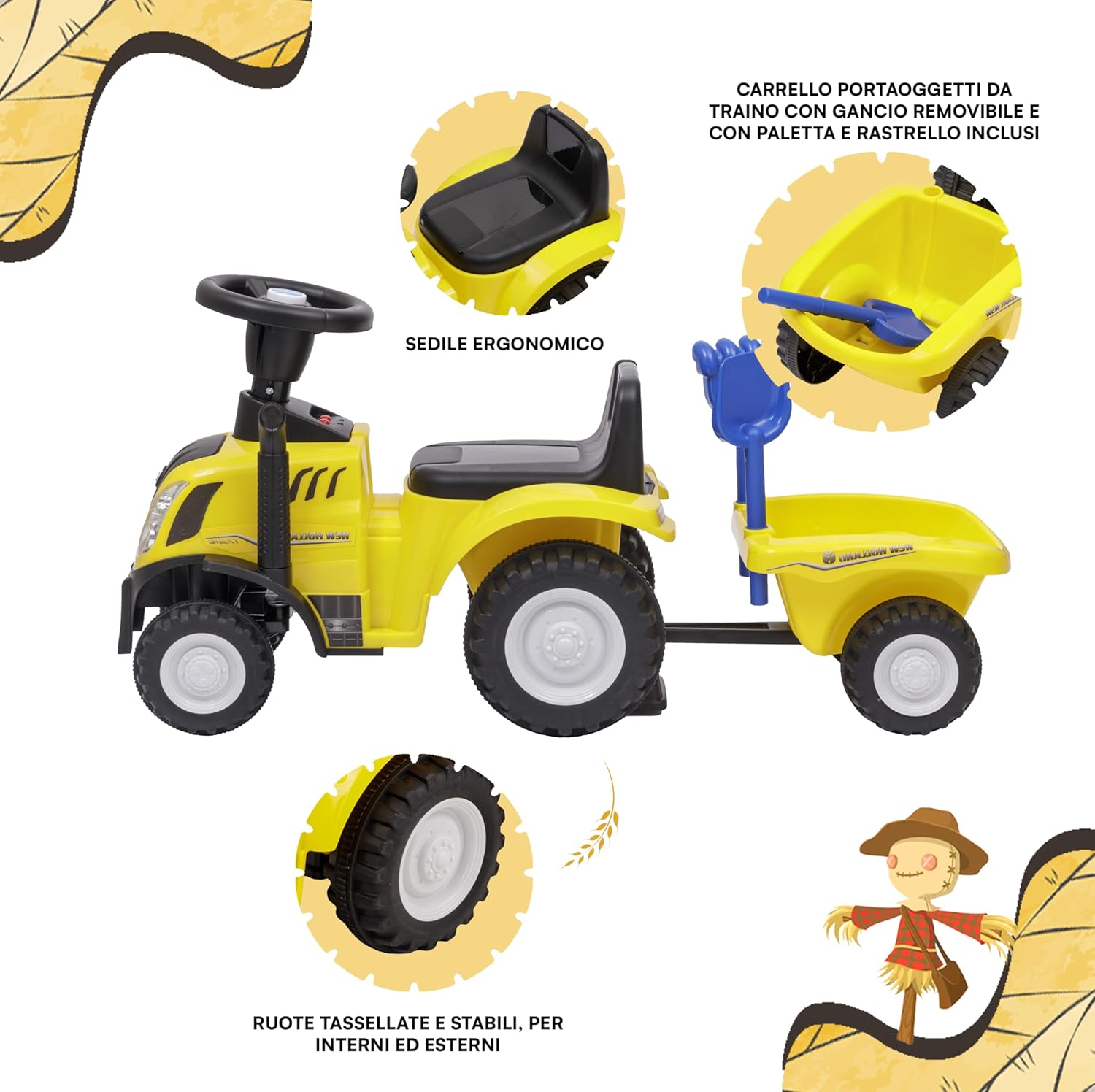 Thumbnail 3 de Baroni Toys Trattore Ride-On 29 cm 🚜