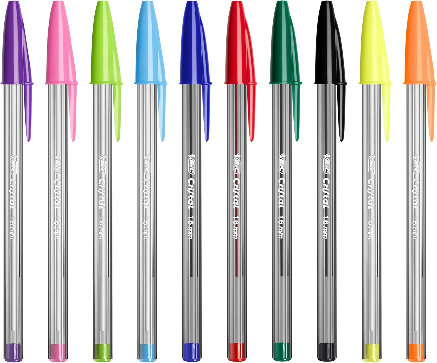 Thumbnail 1 de BIC Cristal Multicolour Stylos-bille Pointe Large (1,6 mm) – Édition Spéciale, pack 27