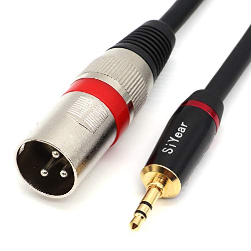 Detalle de SiYear 3.5mm Mini Jack to XLR Male Cable, 0.5m Unbalanced