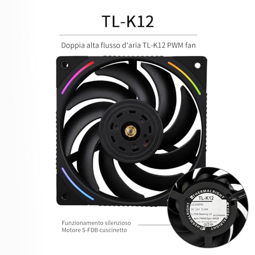 Detalle 2 de TR Phantom Spirit 120 EVO — Refroidisseur CPU à 7 caloducs et 2 ventilateurs 120 mm