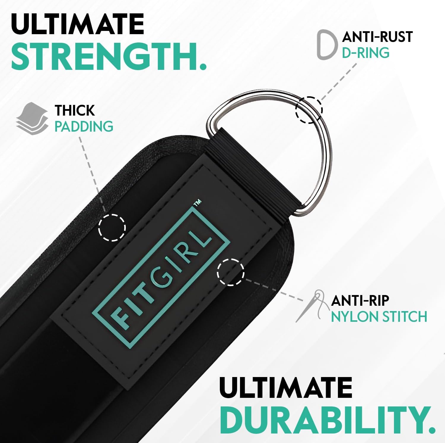 Thumbnail 1 de FITGIRL Ankle Strap for Cable Machine for Glute Kickbacks