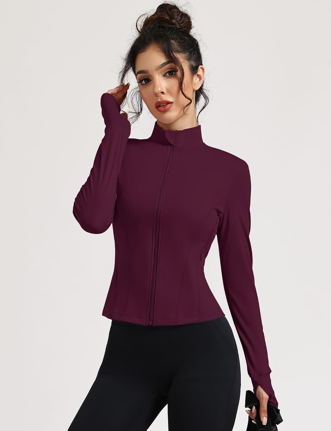 Detalle 2 de Women's Workout Jacket, 85% Polyester / 15% Spandex