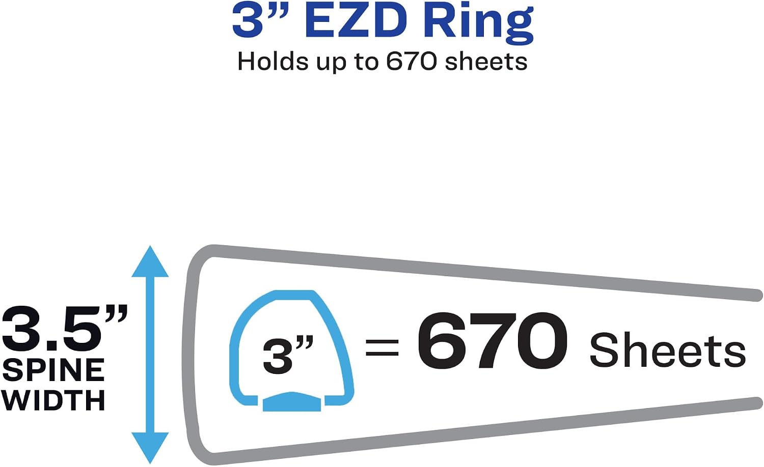 Detalle de Avery 3-Ring Binder, 3-Inch EZD Rings