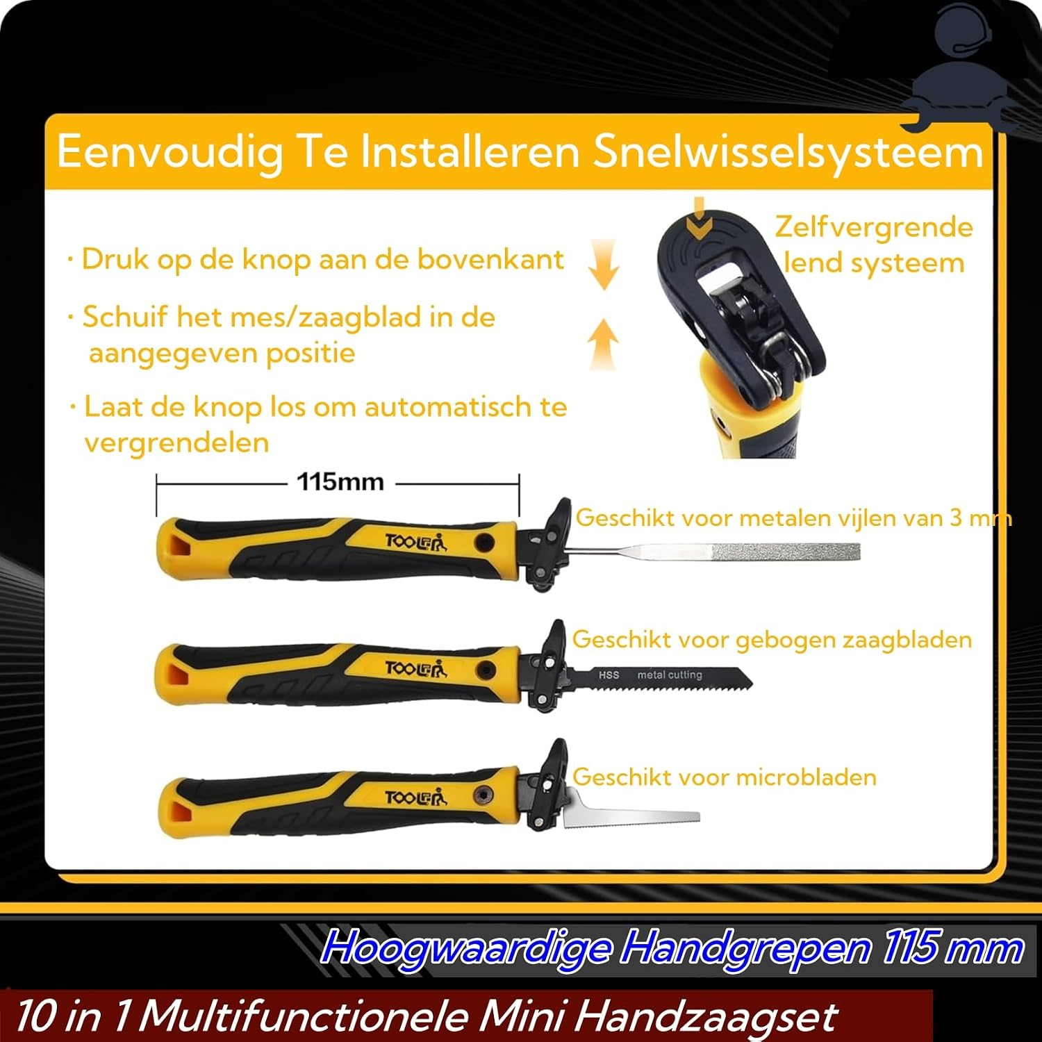 Thumbnail 1 de Magicbox 3DE-xiaoshouju modelbouwzaagset 10-in-1 met 8 zaagbladen en 2 vijlen