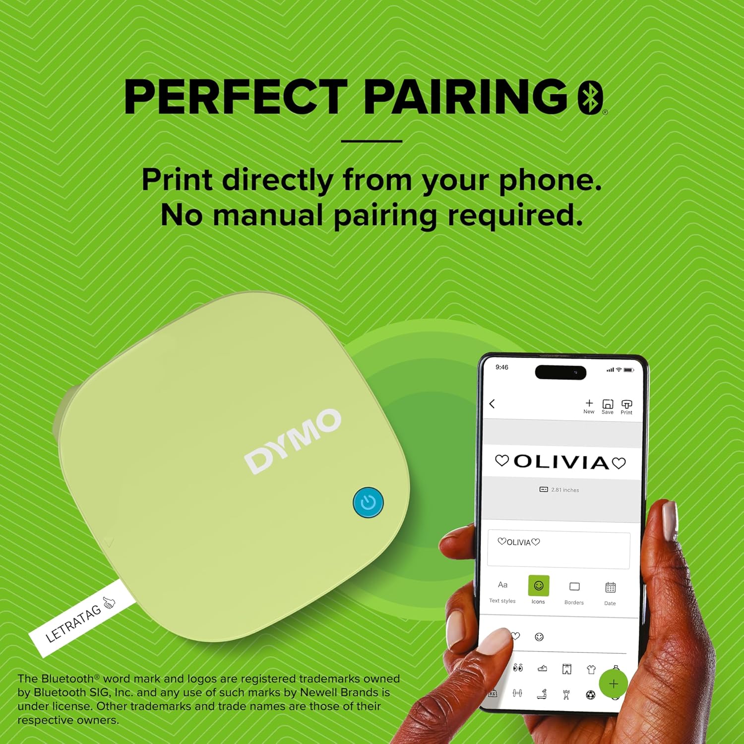 Thumbnail 3 de DYMO LetraTag 200B Bluetooth Label Maker 🏷️