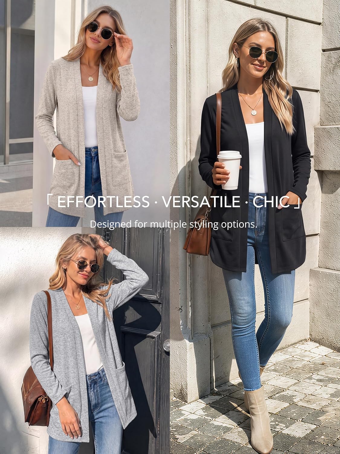 Detalle 2 de LILLUSORY Women's Lightweight Cardigan