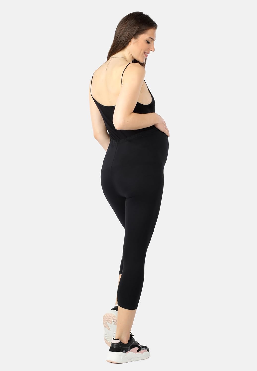 Thumbnail 3 de Be Mammy Leggings Premaman 3/4 in bio-cotone GOTS e Oeko-Tex (modello BE20-284)