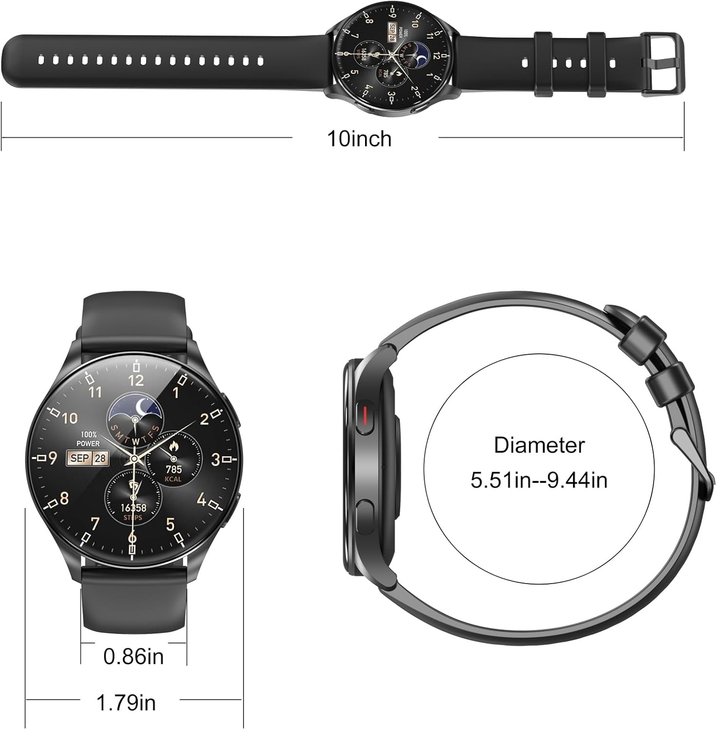 Thumbnail 6 de Smart watch with 1.43in AMOLED display