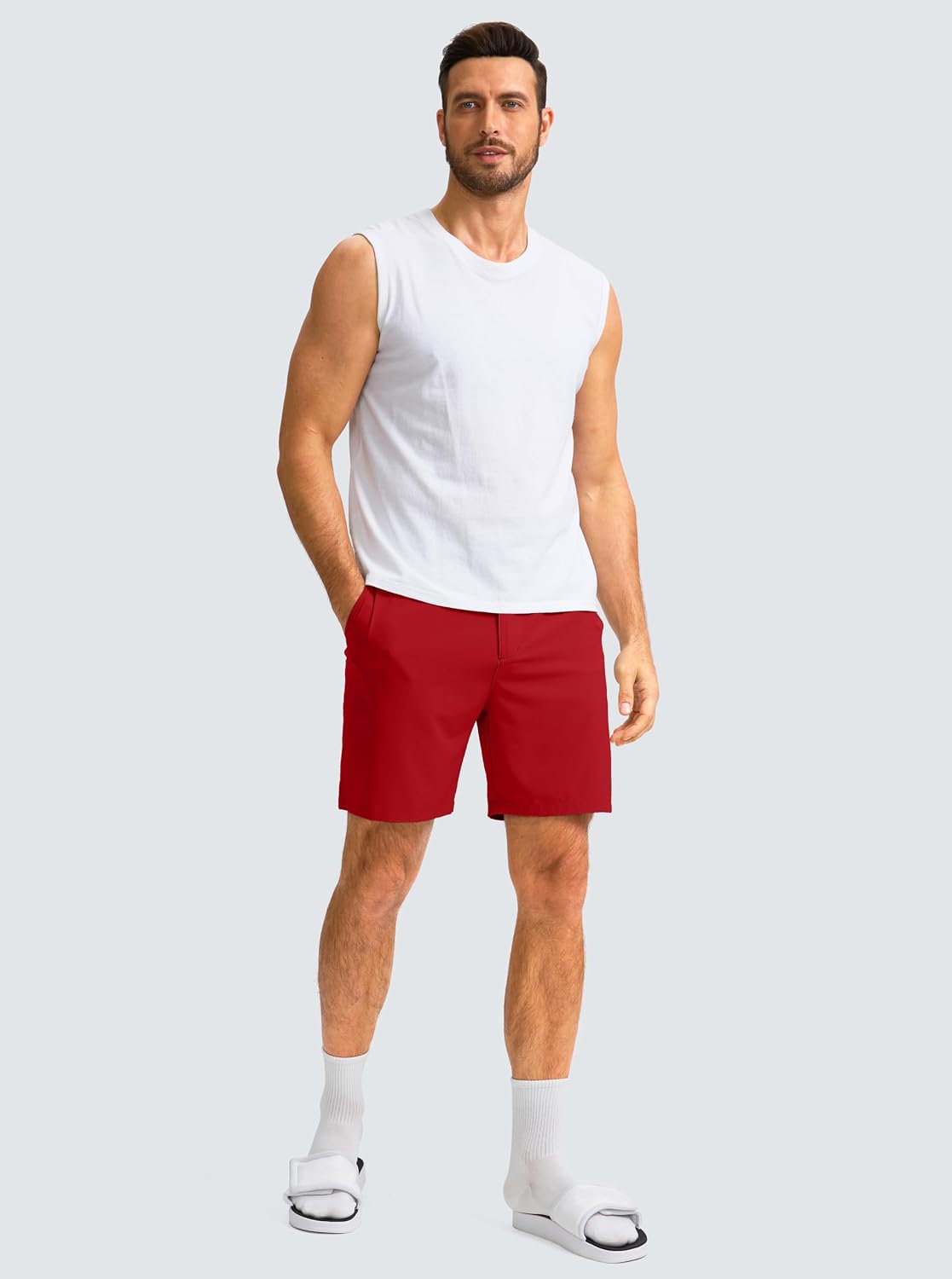 Detalle de G Gradual Men's Lightweight Golf Shorts with Stretch, 3 Pockets and Expandable Waistband