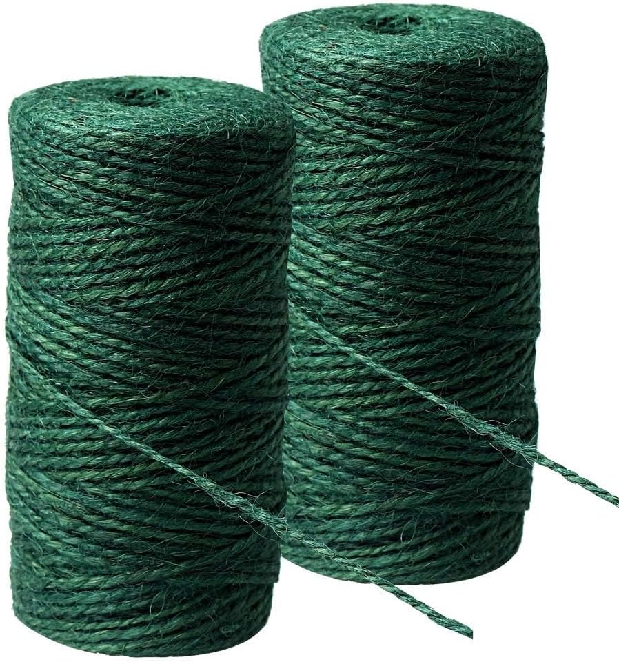 Detalle de nuoshen 200m green hemp garden twine