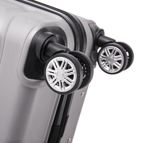 Detalle de Mi Ko Mi Ka Conjunto de Maletas de Viaje Elegantes (3 piezas) – ABS ligero, 4 ruedas 360°, candado numérico