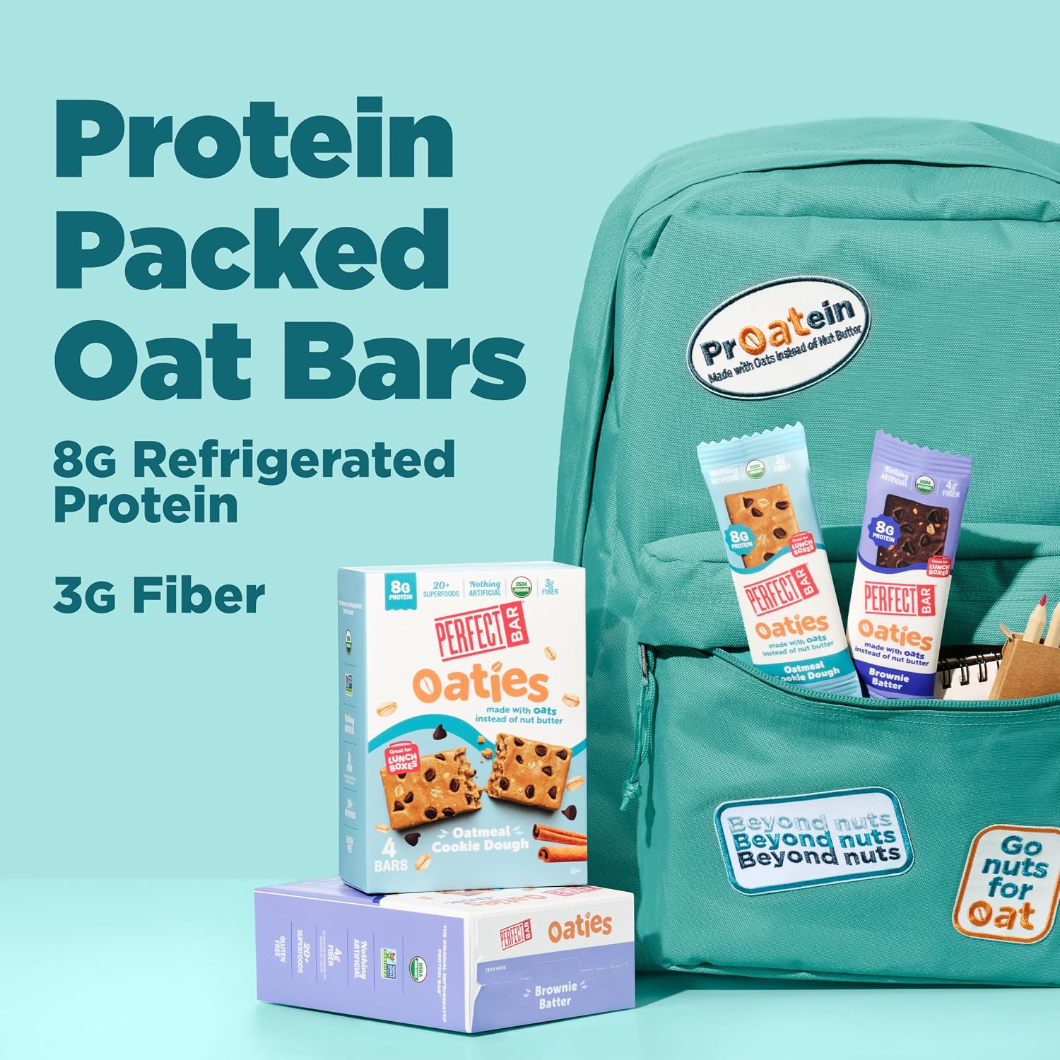 Thumbnail 6 de Perfect Bar Oaties Oatmeal Cookie Dough Protein Bars, 1.83 oz, 12 Count