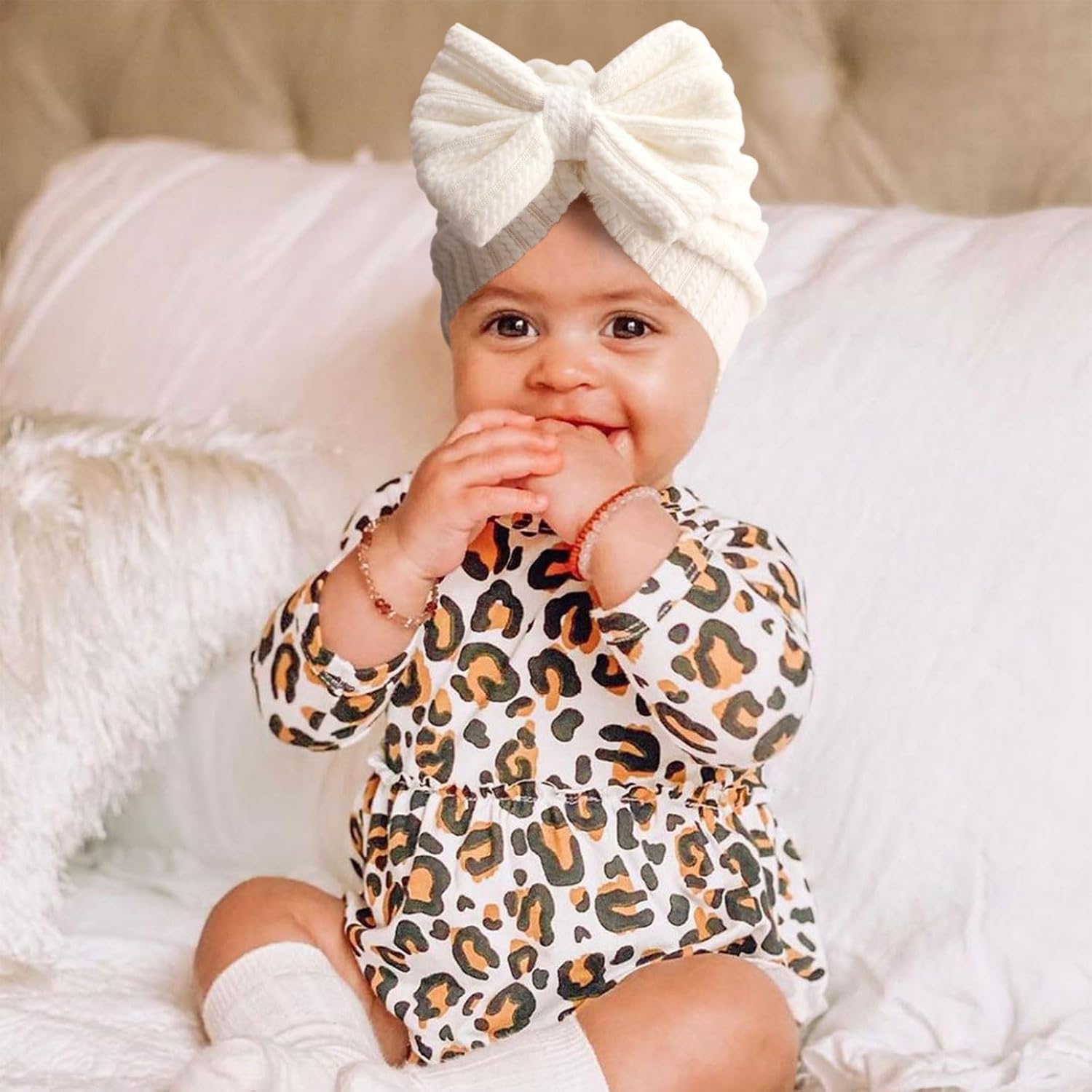 Detalle 2 de DRESHOW 5 Pieces Baby Turban Hats