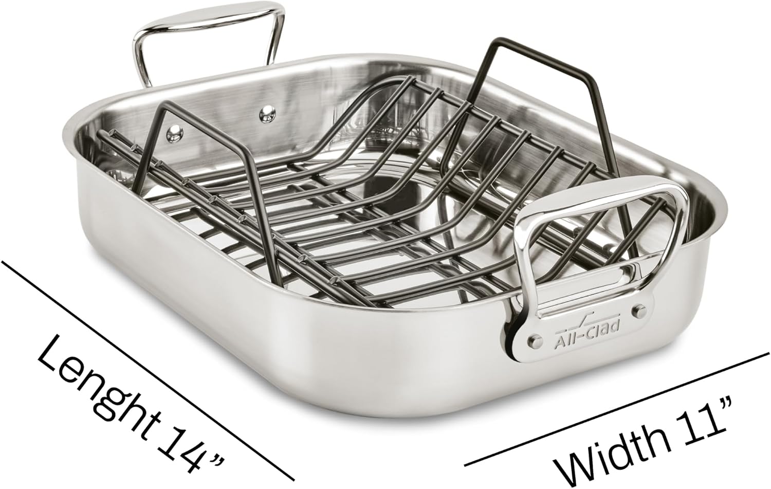Detalle 2 de All-Clad Stainless Steel Roasting Pan 13" x 16