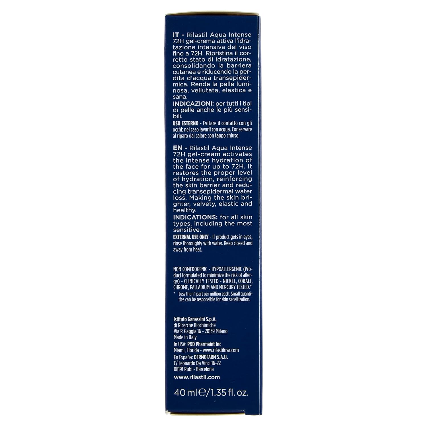Thumbnail 6 de Rilastil Aqua Intense 72H Gel-Creme mit Hyaluronsäure & Ceramiden, 40 ml