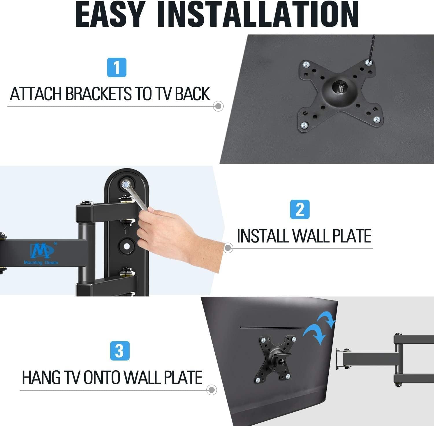 Thumbnail 6 de Mounting Dream MD2463-02 swivel TV mount 26-inch