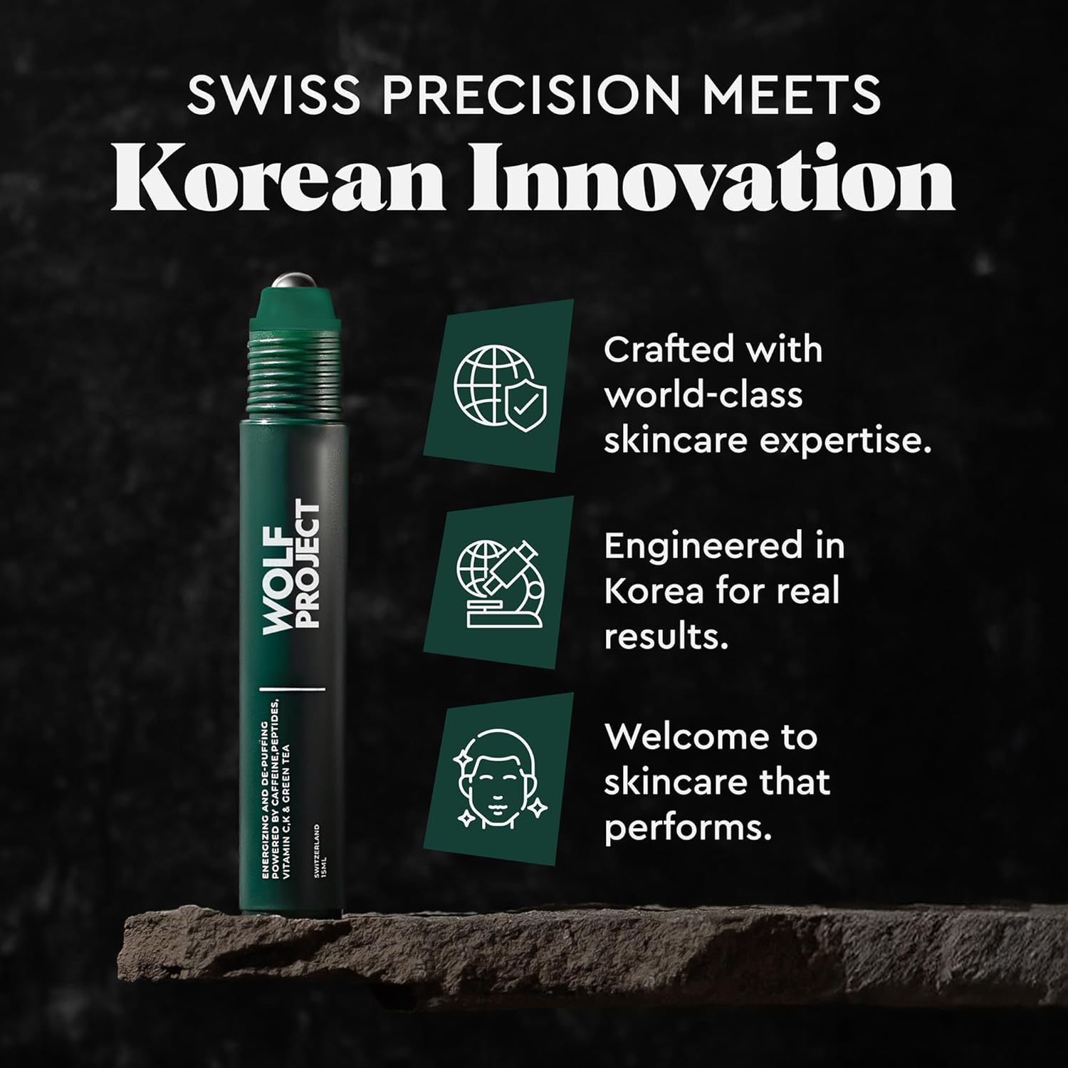 Thumbnail 6 de Wolf Project Under Eye Roller mit Koffein, Vitamin C und Peptiden – Augenserum gegen Schwellungen & dunkle Augenringe (15 ml)