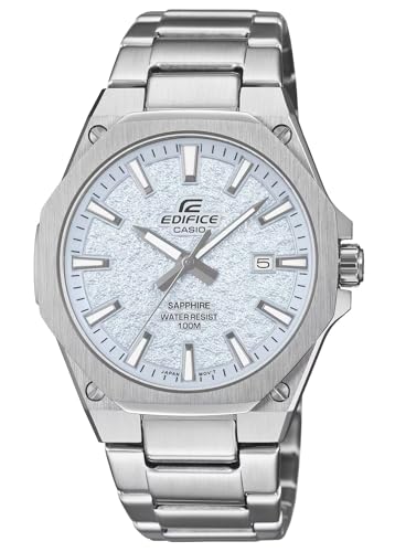Detalle de Casio EFR-S108DE-2AVUEF: reloj analógico Edifice de perfil ultrafino con esfera azul