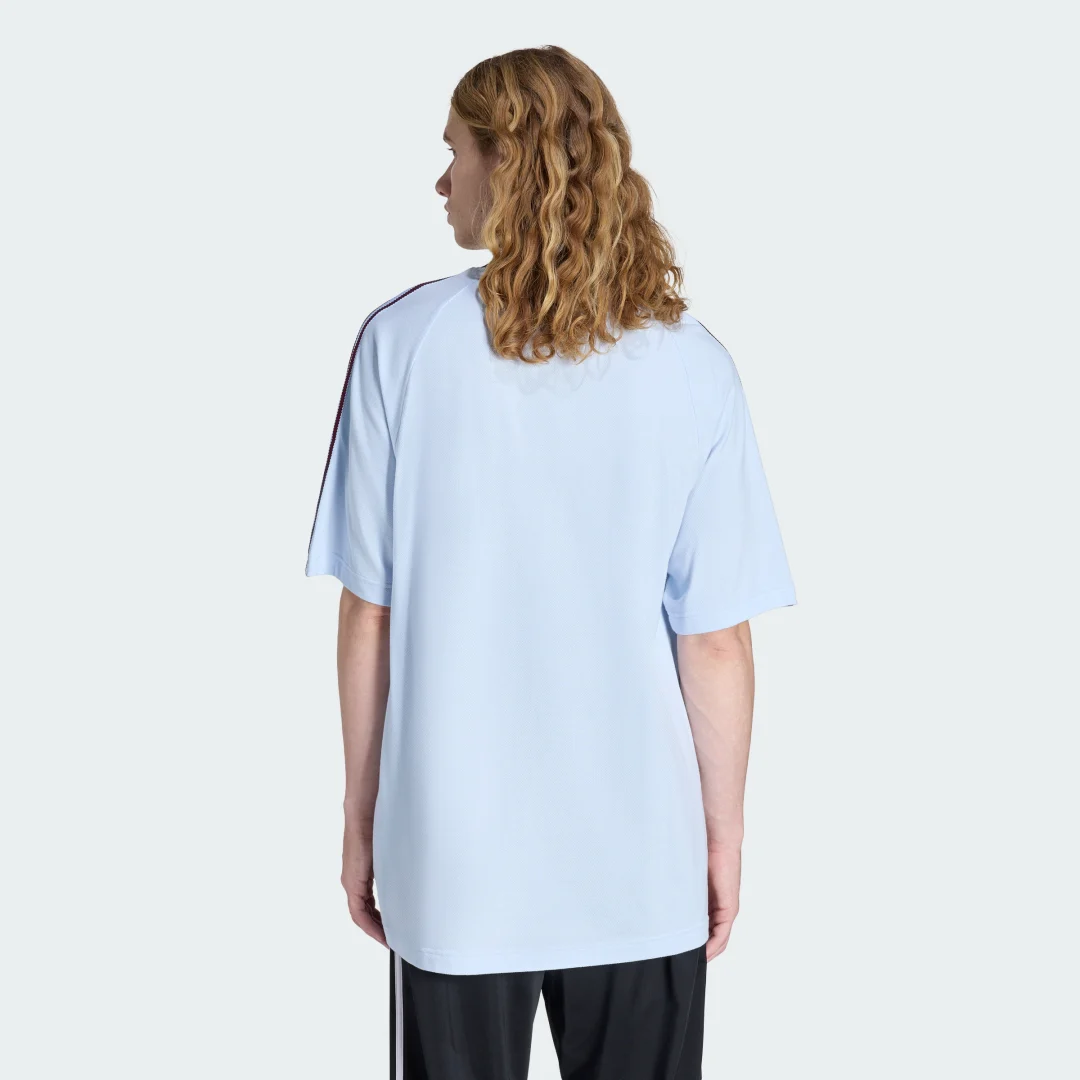 Detalle 2 de Camiseta de manga corta Britcore Ringer de Adidas (Azul)