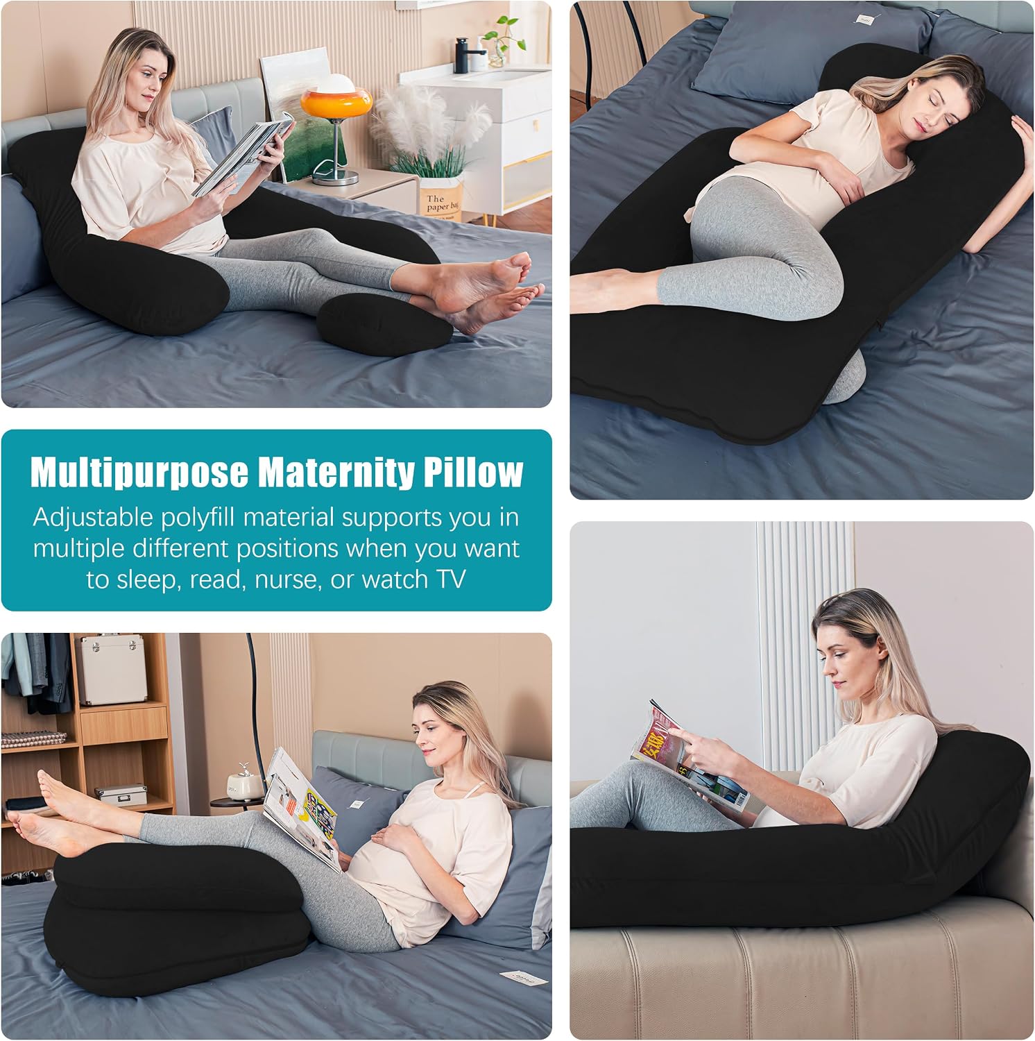 Thumbnail 6 de Cute Castle U-Shaped Maternity Pillow, 57 Inch
