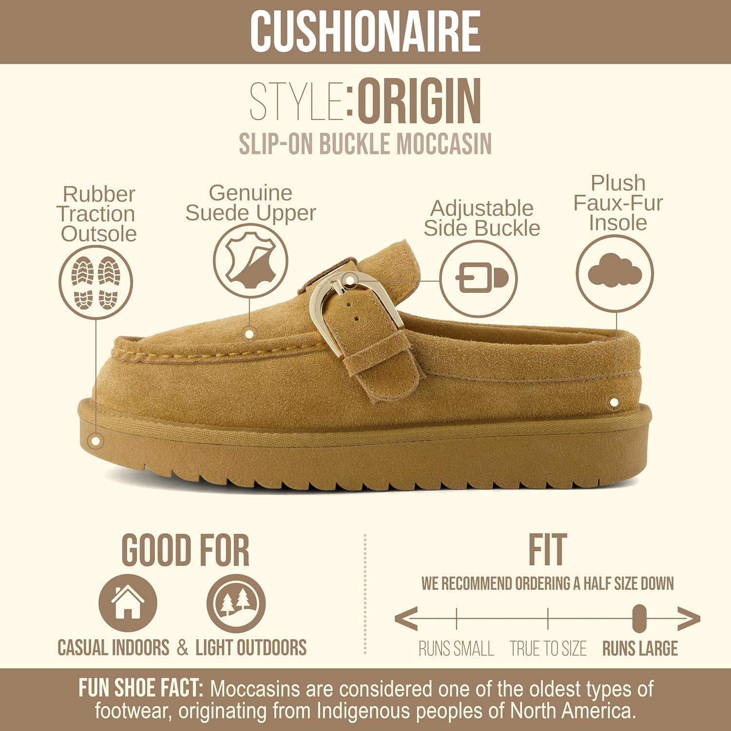 Thumbnail 3 de CUSHIONAIRE Suede Mule Clogs