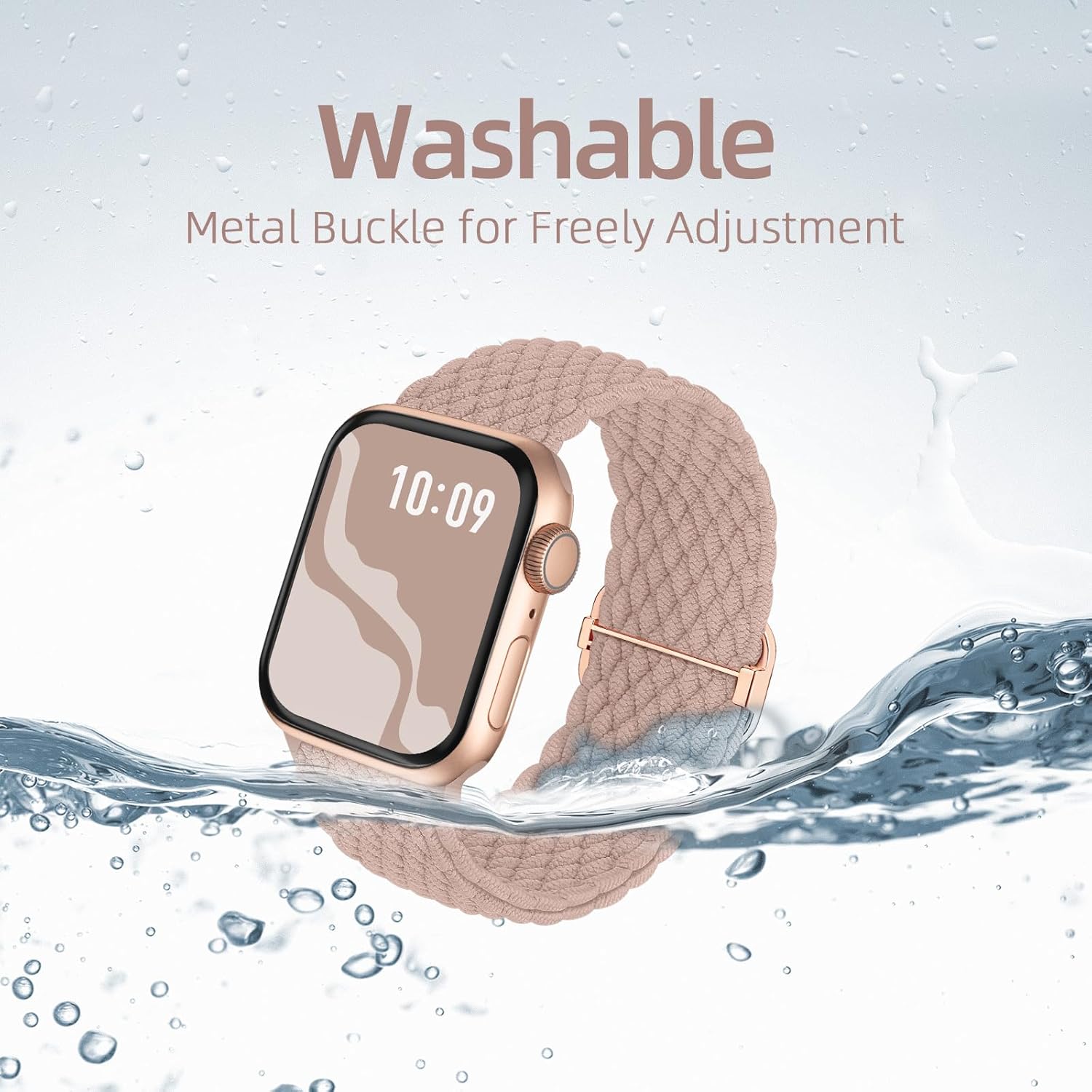 Thumbnail 5 de Braided Stretchy Solo Loop Apple Watch Band 4-Pack