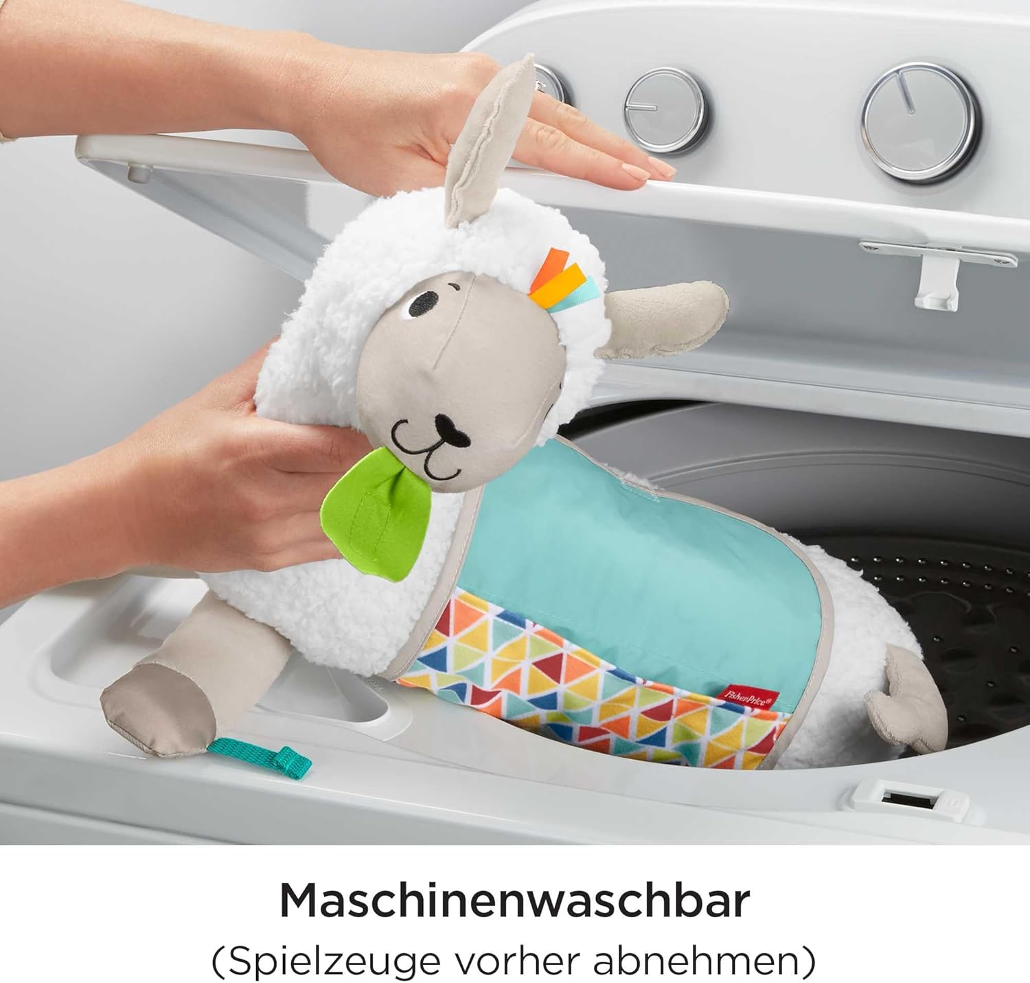 Thumbnail 4 de Fisher-Price Mon coussin d’éveil Lama en peluche (GLK39) avec 3 jouets amovibles