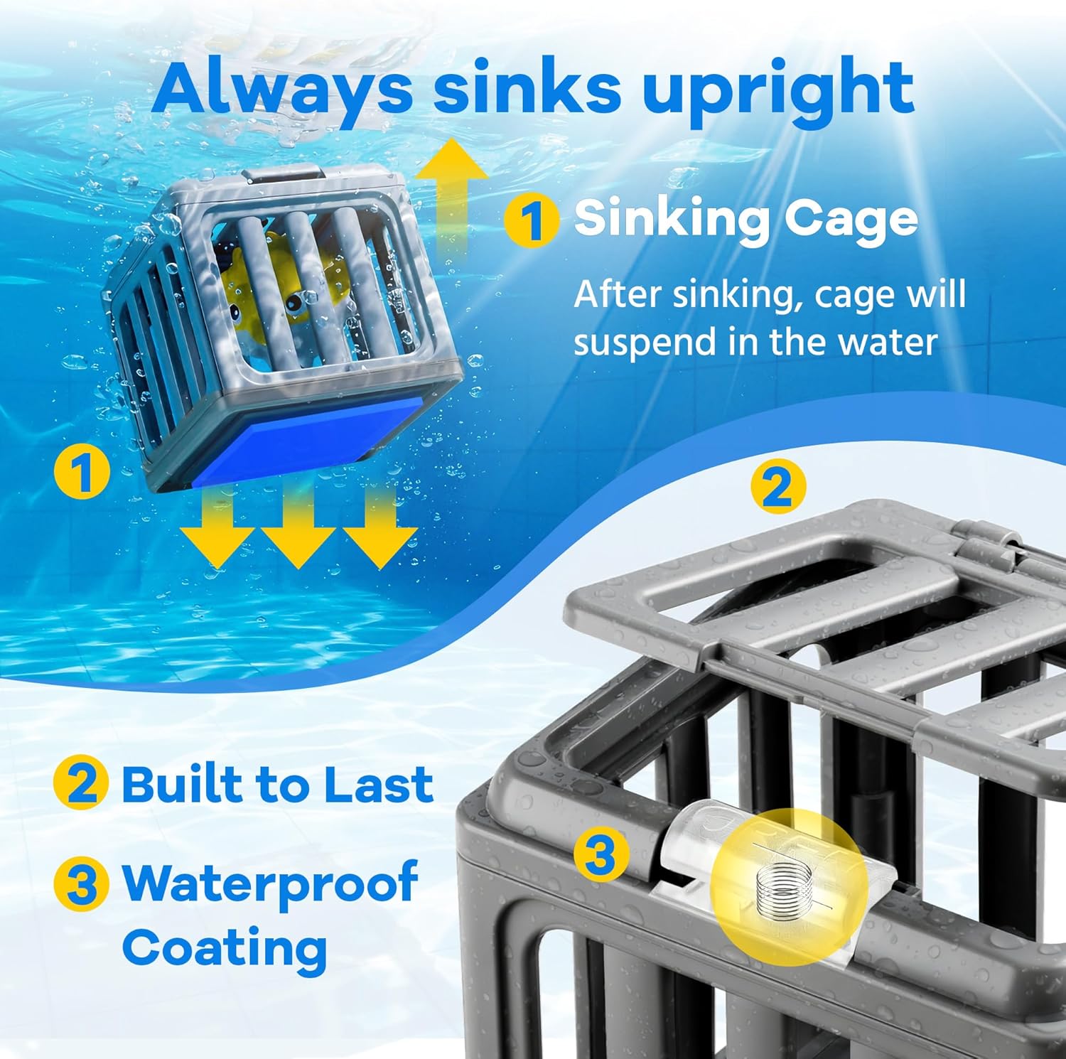 Detalle de Funscape Kids Pool Diving Toys: Ocean Pals Dive Set for Pool, Bath, and Beach Fun