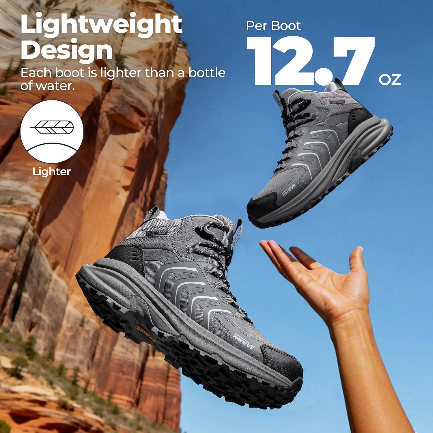 Thumbnail 6 de NORTIV 8 Wanderschuhe Damen – Wasserdicht, Leicht und Vielseitig für Outdoor-Touren