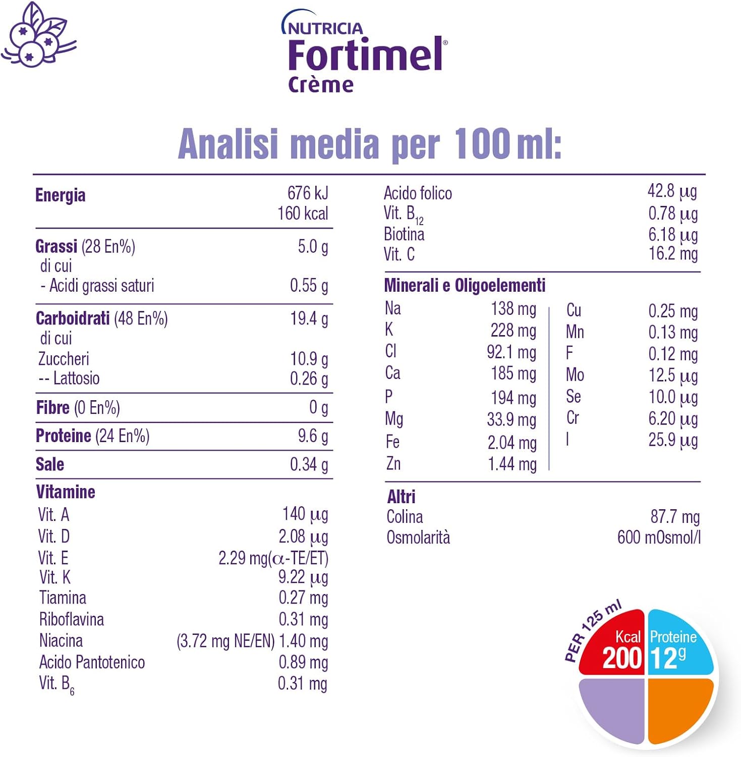 Thumbnail 3 de NUTRICIA Fortimel Creme (4x125 ml) – supplemento nutrizionale cremoso per malnutrizione e difficoltà di deglutizione