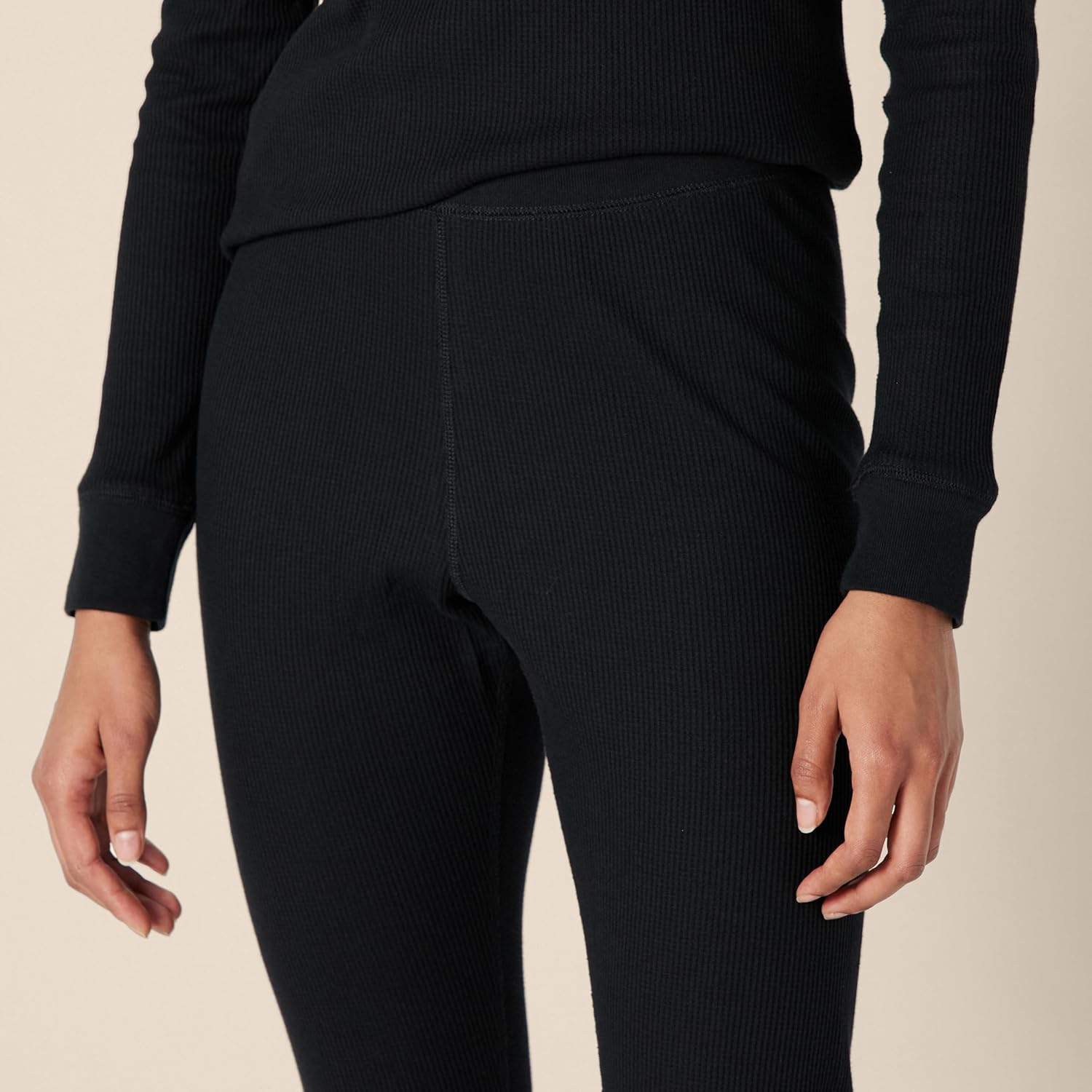 Thumbnail 3 de Amazon Essentials Damen Waffelpiqué-Pyjama-Set (Slim Fit, 2-teilig, Langarm)